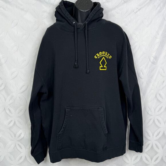 Crooked Clubhouse Shut Up & Ride Wolf Motorcycle Heavyweight Hoodie Size 3X - Picture 3 of 9